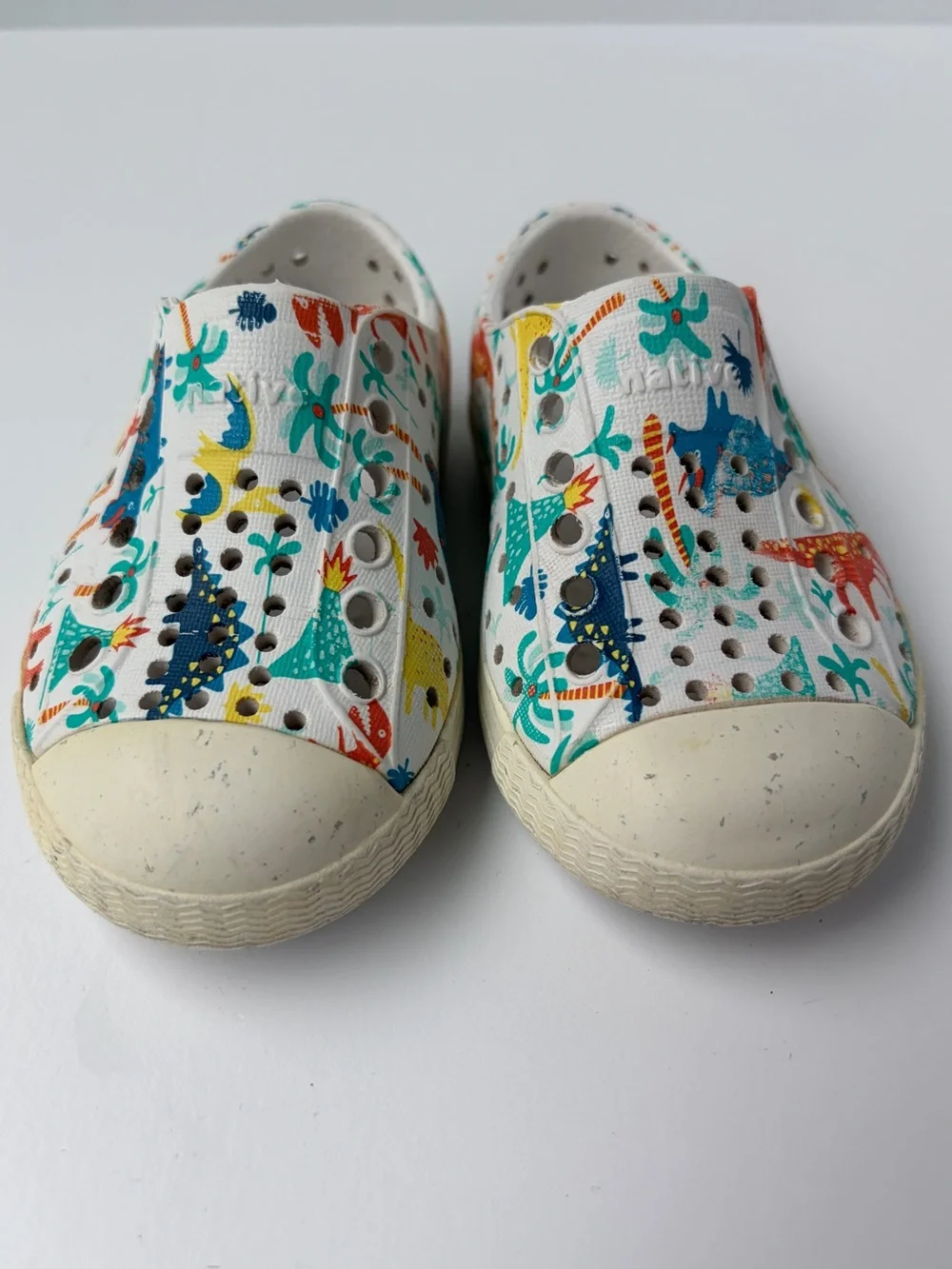 Native Jefferson Dinosaurs Baby Toddler Slip On Water Shoes Sneakers C5